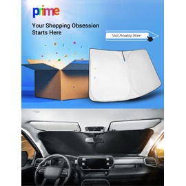 Proadsy - Parasol plegable para parabrisas delantero 2024, ajuste personalizado, accesorios para Chrysler Pacifica Minivan 2017-2024