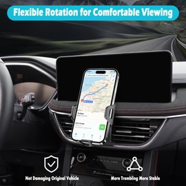 AOUKKL Car Phone Holder Fits for Ford Escape 2020-2024 and Escape Hybrid 2020-2024 Accessories,Thick Cases Friendly,Cell Phone Mount for 4.7-7 in Phones,360 Degree Rotation,Easy to Install