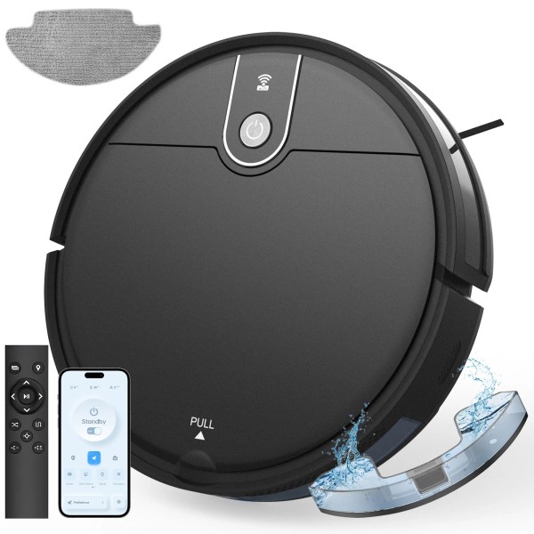 OMESER 3000Pa Robotic Robot Vacuum and Mop Cleaner Self-Charging App/Alexa