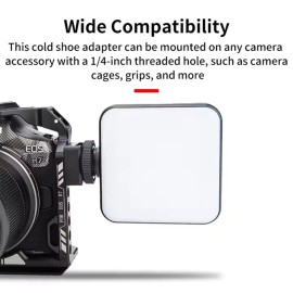 Universal Cold Shoe Mount Adapter for Flash LED Light Monitor Microphone Camera Universal