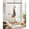 Pipishell Coat Rack with 14 Hooks, Freestanding Coat Rack Stand