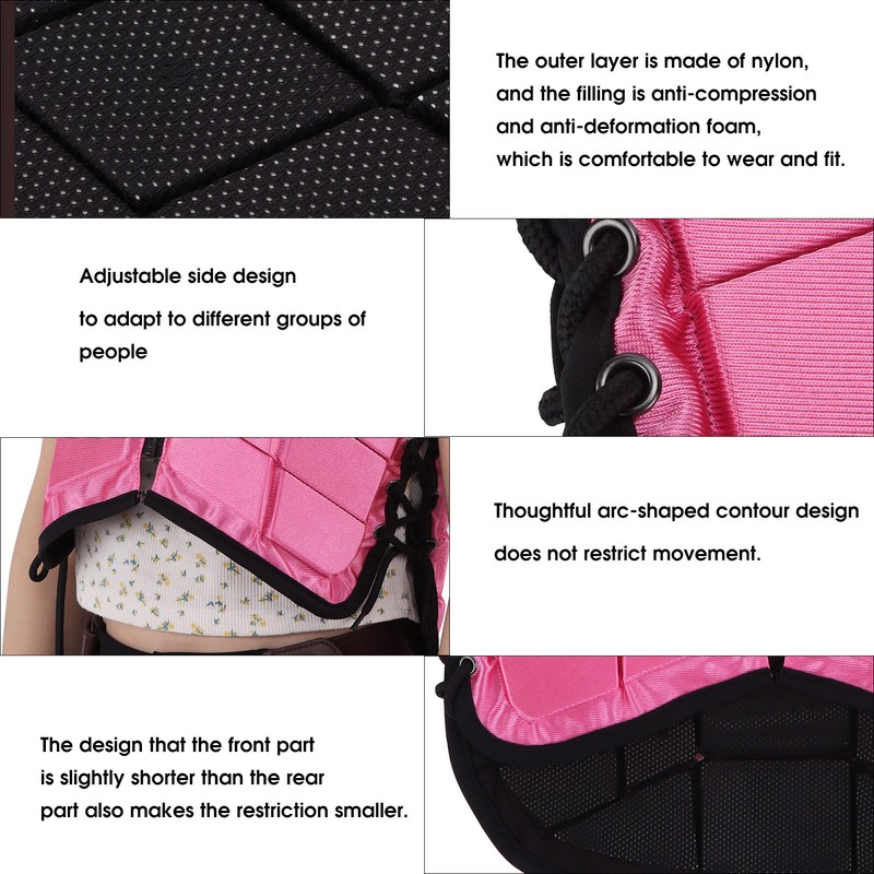 Kids Equestrian Vest Foam Padded Safety Horse Riding Protective Gear