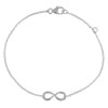 LES POULETTES BIJOUX - 925 silver rhodium bracelet infinity sign,