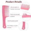 Mini Wide Tooth Comb,Rat Tail Comb,2PCS Hair Comb Set,Small Travel
