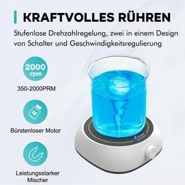 Labfish Magnetic Stirrer Laboratory 200-2000PRM Laboratory Magnetic Stirring Max Stirring 3000 ml Capacity Magnetic Mixer for Laboratory and Homebrew