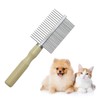 Wooden Handle Grooming Comb for Dogs Cats Pet（Double-Sided）