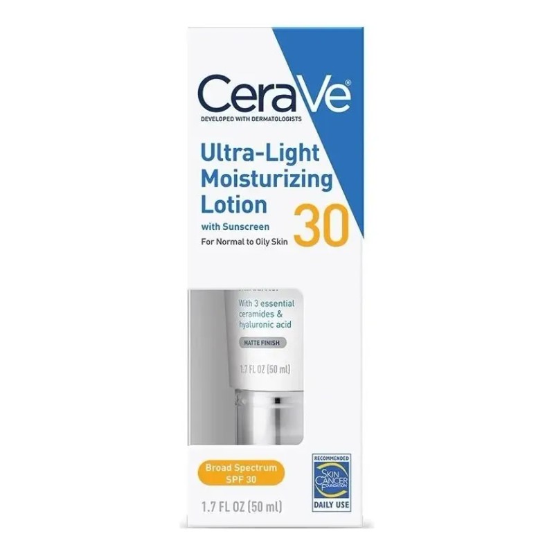 Cerave Loción Hidratante Ultraligera Con Fps 30 50ml