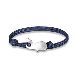EXINOX Rope Bracelet with Whale Clasp | Men and Women | Nautical Sea Life Style, Nylon