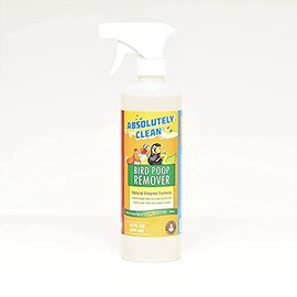 Absolutely Clean Amazing Bird Poop Cleaner Spray - Just Spray/Wipe - Safely & Easily Removes Bird Messes - Use Indoor/Outdoor - Made in The USA