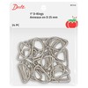 D Rings 1in Nickel