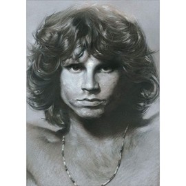 Signs 4 Fun Magnet – Jim Morrison Portrait Funny Magnet - 3.5” x 2.5” Easy Remove Fridge Locker Magnet - Magnet for Gifts Decor - Made in USA
