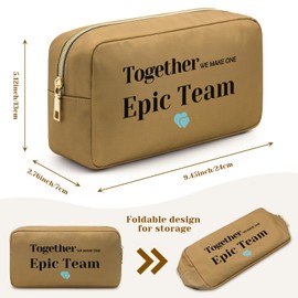 Employee Appreciation Gift Team Makeup Bags Thank You Staff Gift Team Gifts for Employee Team Work Gift for Employees Staff Coworker Team Leaders Cosmetic Bag Christmas Birthday Gifts