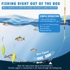 Aerbee Double-Hook Reverse Bottom Rig, Anti Tangle Fishing Hooks, Swimming