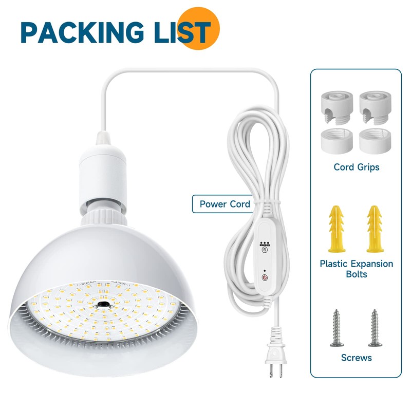 Barrina LED Grow Light Bulb with Timing and Hanging System,