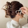 마리크 하트 메탈 y2k 헤어 집게핀 Marik Heart Metal Y2K Hair Claw Clip