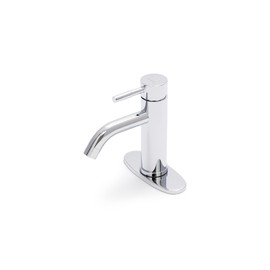 Danska Bathroom Faucet - Single-Lever Danish Design | Chrome Polished | Reliable Brass & Stainless Steel Build | Great Water Flow at 1.5gpm | Easy & Practical Installation | Ceramic Cartdrige