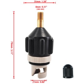 Akoleyer 2Pcs Inflatable Boat Pump Adapter, PSturdy SUP Air Adapter,for Inflatable Boat, Paddleboard and Kayak