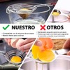 Stainless Steel Egg Separator Tool, Long Handled Egg Yolk Separator,