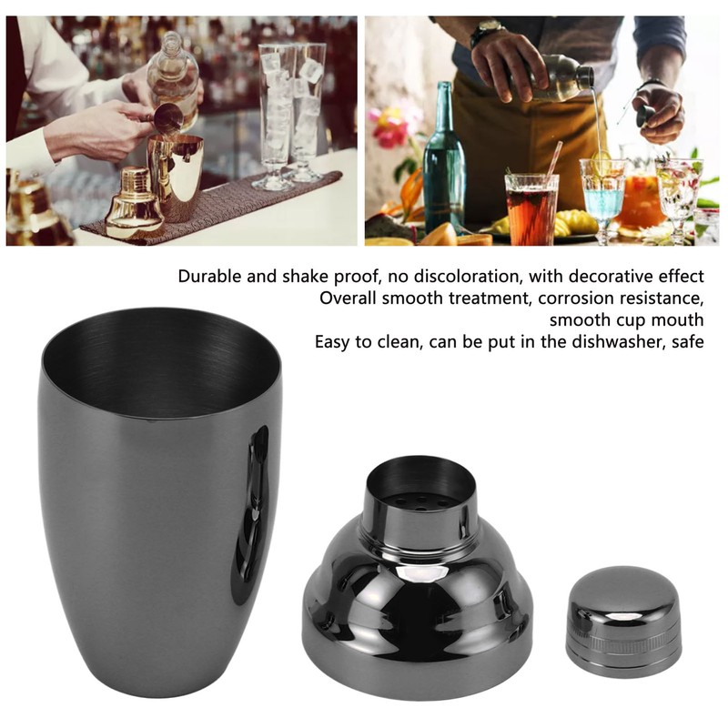 Bar Cocktail Shaker Stainless Steel Rust Proof Kitchen Bartender Mixed