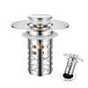 RegBogen Pop Up Bathroom Sink Stopper, Stainless Steel Sink Drain