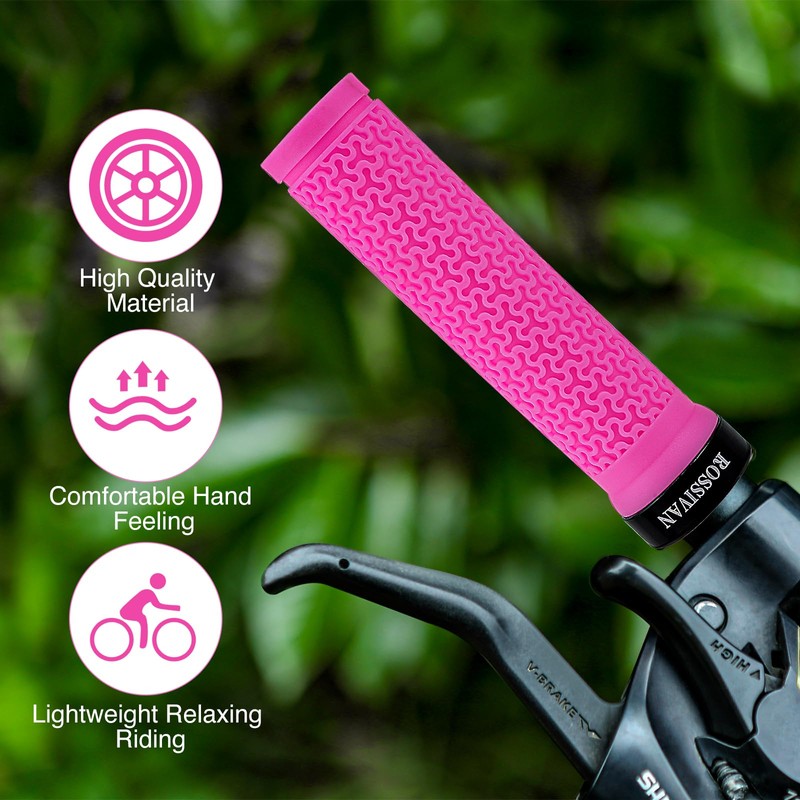 Rossivan Professional Bike Handlebar Grips, Mountain Bike Grips with Soft