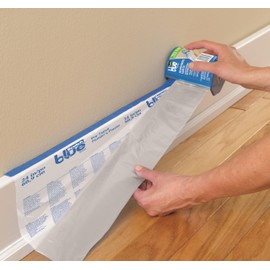 ScotchBlue Pre-taped Painter's Plastic Dispenser PTD2093EL-24-S, 24 in x 30 yd (60,9 cm x 27,4 m), 1 Roll/Pack, Blue