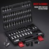 RIMKOLO 92-Piece Allen and Torx Bit Socket Set, 1/4" 3/8"