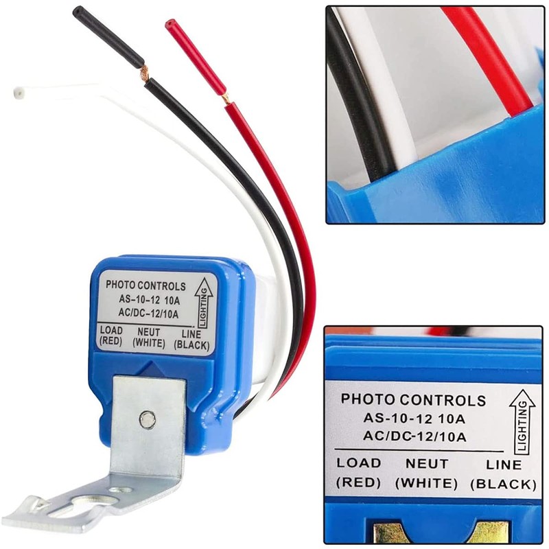DKARDU 2 pcs AC DC 12V 10A Auto on Off