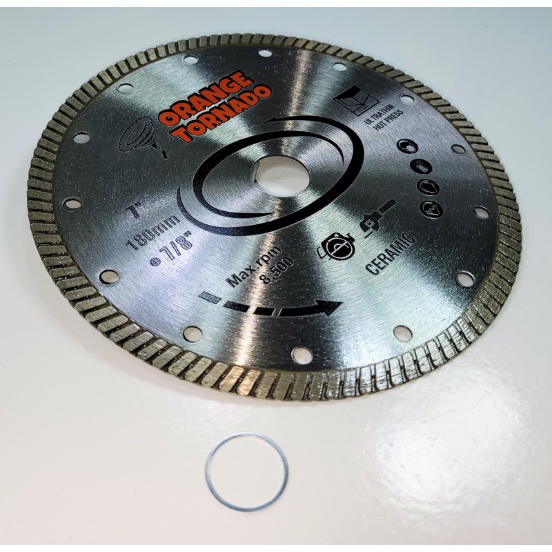 ORANGE TORNADO 7" Diamond Turbo Blade