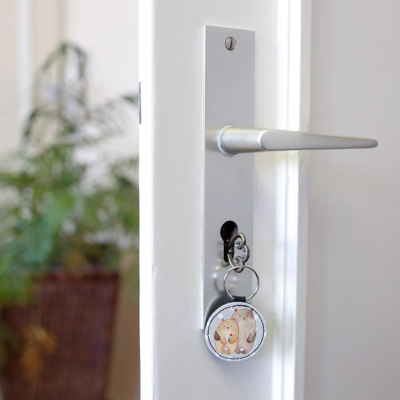 Mr. & Mrs. Panda Round Key Ring Bear Love Gift