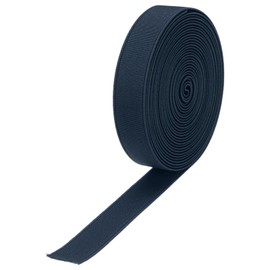 sourcing map Elastic Bands for Sewing 1.5cm 5 Yard/15ft Navy Blue Knit Elastic Spool High Elasticity for Wigs, Waistband, Pants