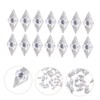 Ipetboom 50pcs Mini Flatback Zircon Rhinestones for Nail Art Sparkling