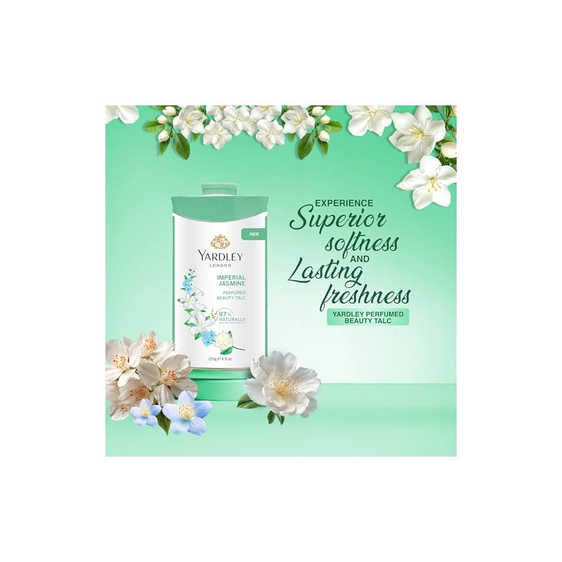 Yardley London - Imperial Jasmine Perfumed Talc for Women 250g