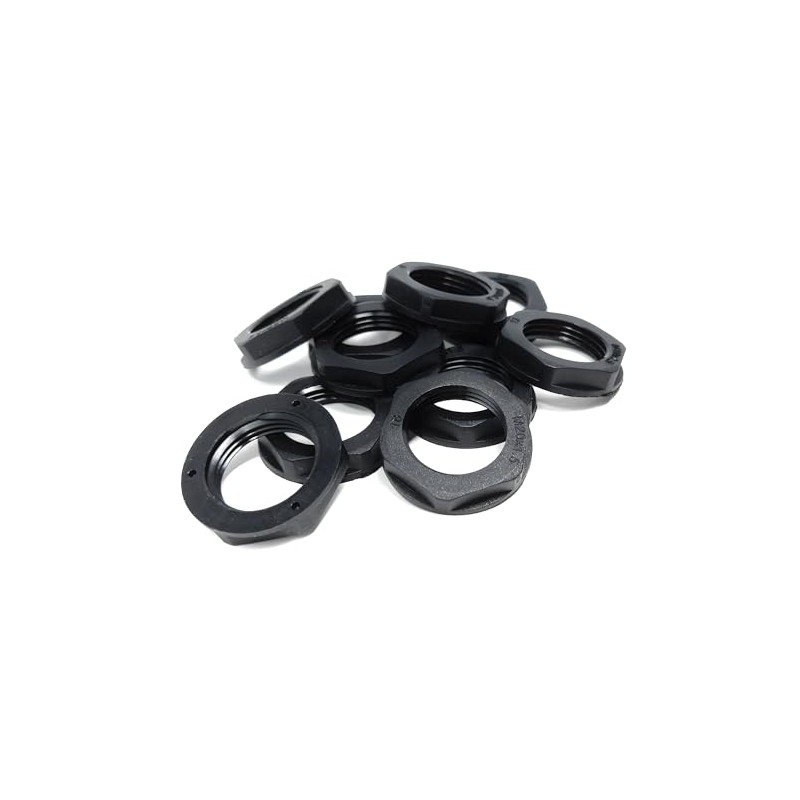 M20 20mm Nylon Locknut (Polyamide), Pack of 10 – Durable,