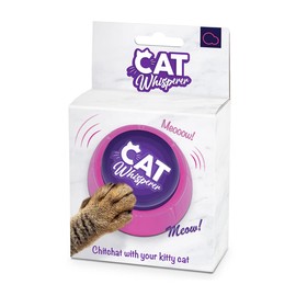 Bubblegum Stuff Cat Whisperer - Meowing Desktop Sound Machine - Call Your Cat for Its Dinner - Sound Bite Gadget Featuring 5 Meows