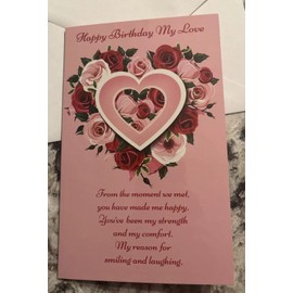 Stockwell Greeting Cards Birthday My Love, I Love You With All My Heart 5”x7.75" Stockwell Greeting Card