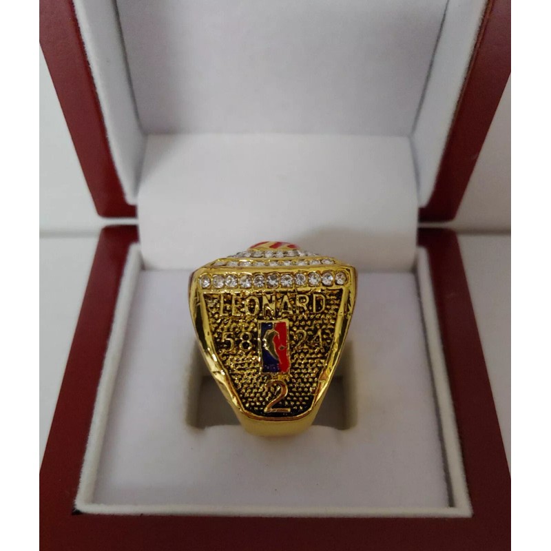 Kawhi Leonard - 2019 Toronto Raptors Championship Ring With Wooden