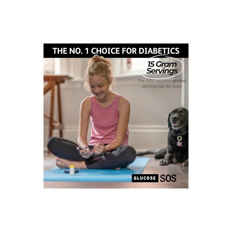 Glucosa SOS Sobres Glucose Powder Packets, Berry Flavor, 6 Count