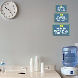 Classic Framed Plus Please Don't Pick Our Fruit Door or Wall Sign | Warning Signage - Large