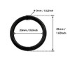 Wuuycoky Black 1.25" Inner Diameter O-rings Rings Non Welded Strap