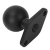 1.5" Marine Grade Aluminum Alloy Ball Mount Base Non-Slip Rubber