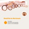 DIYoung 320pcs Copper Sealing Rings Assortment Flat Washers Set Locking