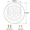 4-1/4“ Shower Strainer Drain Trim Set, Screw-in Shower Strainer Drain
