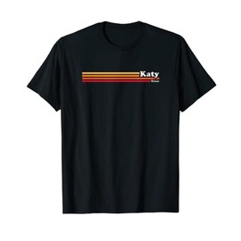 Vintage 1980er Jahre Grafikstil Katy Texas T-Shirt