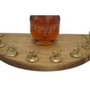 Bourbon Cork Display Half Moon Shape With Light and Glass