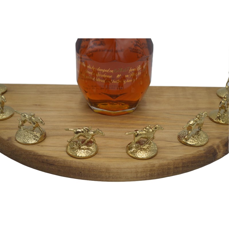 Bourbon Cork Display Half Moon Shape With Light and Glass