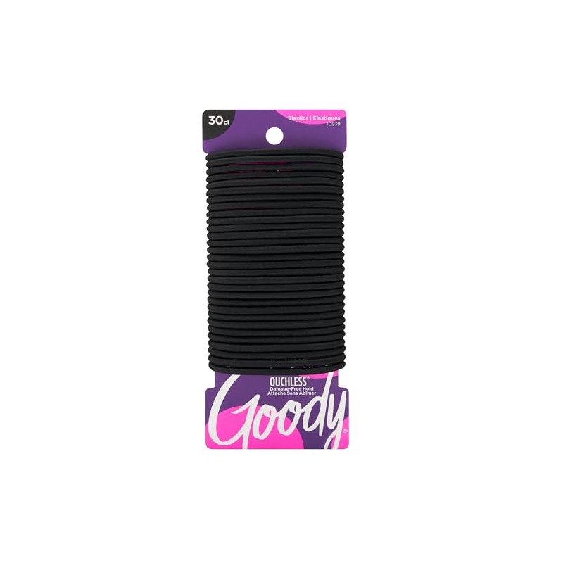 Goody 10939GDY Elástico Ouchless Little Black Dress, 30 uds