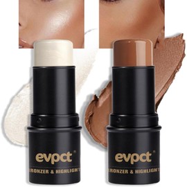 Kaely Kit De 2 Barras Iluminadoras De Contorno En Crema, Paleta Iluminadora Para Contorno De Mejillas Bronceadoras, Base De Maquillaje Que Ilumina Y Da Sombra Al Rost Conjunto 04-Neutro 05 Y 08 2 Uni