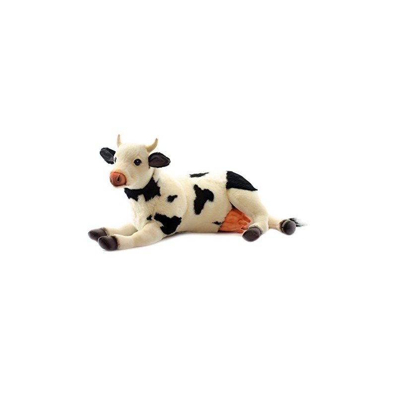 Hansa Toy 4781 Cow Lying Down 38 cm Black/White