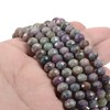 Ruby Fuchsite - abalorio sueltas facetadas de 8 mm para